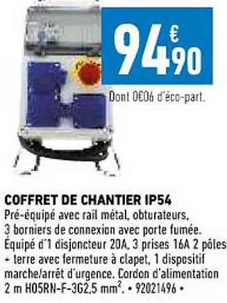 coffret de chantier ip54