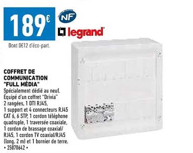 coffret de communication "full média" legrand