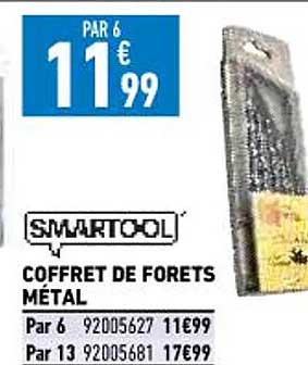 coffret de forêts métal smartool