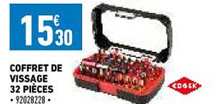 coffret de vissage 32 pièces cogex