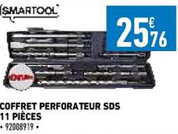 coffret perforateur sds 11 pièces smartool