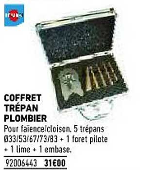 coffret trépan plombier