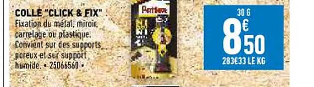 colle "click & fix" pattex