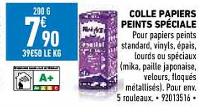 Colle Papiers Peints Spéciale