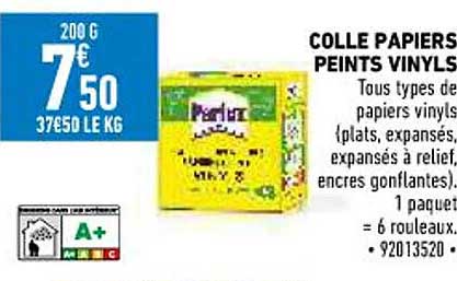 colle papiers peints vinyls