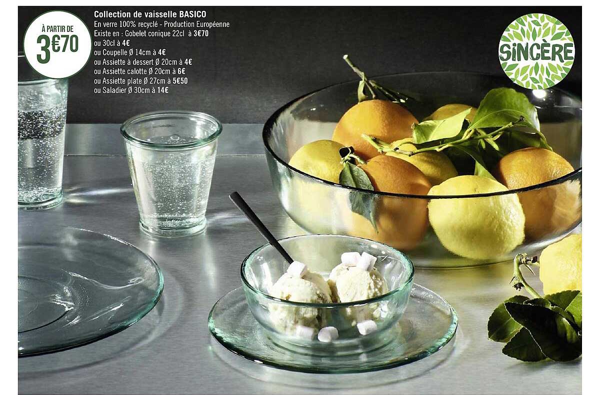 Collection De Vaisselle Basico Sincère
