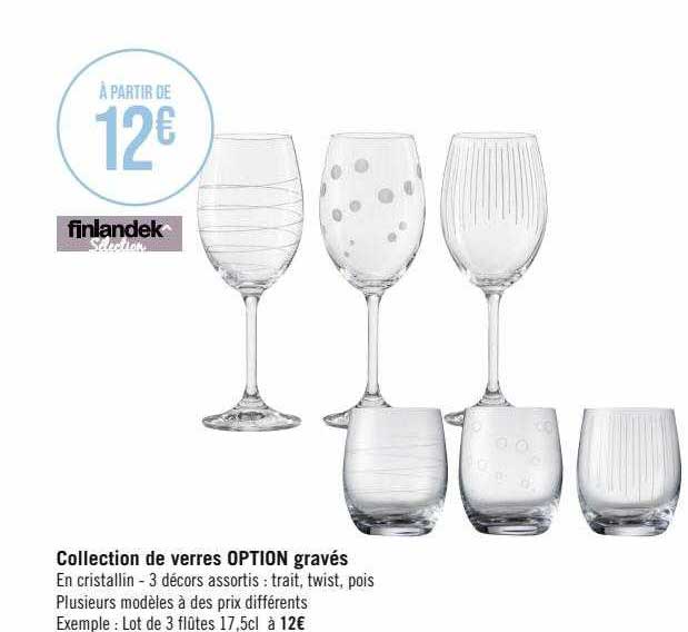 collection de verres option gravés finlandek