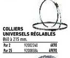 colliers universels réglables