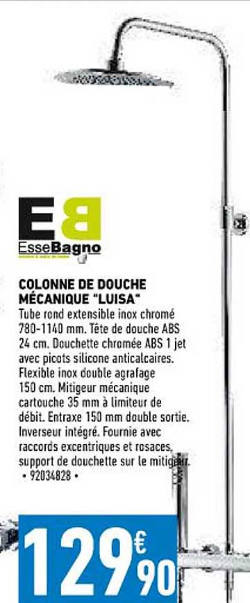 colonne de douche mécanique "luisa" essebagno