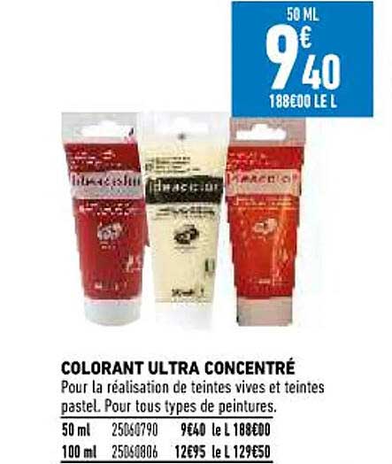 colorant ultra concentré