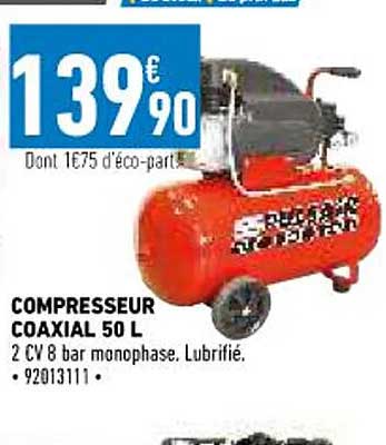 compresseur coaxial 50l
