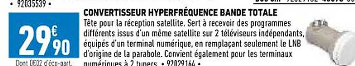 convertisseur hyperfréquence bande totale