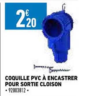 Coquille Pvc à Encastrer Pour Sortie Cloison