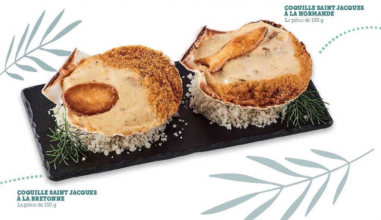 coquille saint jacques à la bretonne coquilla saint jacques à la normande