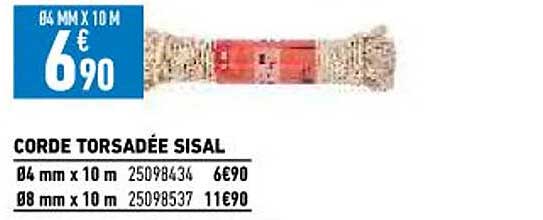 corde torsadée sisal