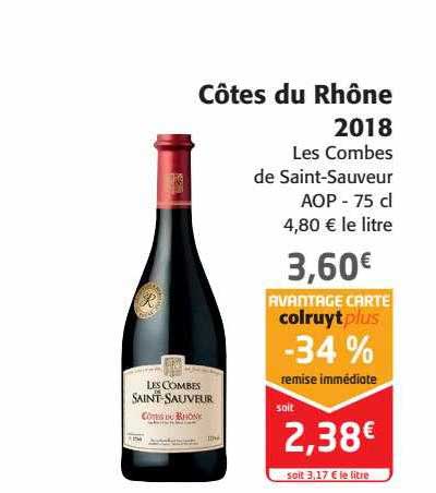 côtes du rhône 2018 les combres de saint-sauveur aop