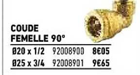 coude femelle 90°