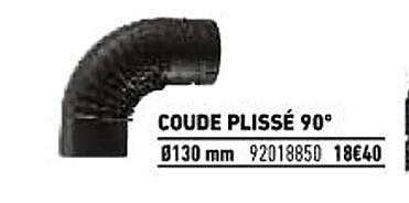 coude plissé 90°