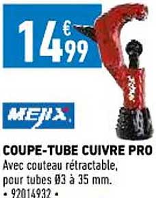coupe-tube cuivre pro mejix