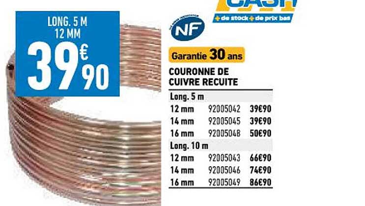 couronne de cuivre recuite