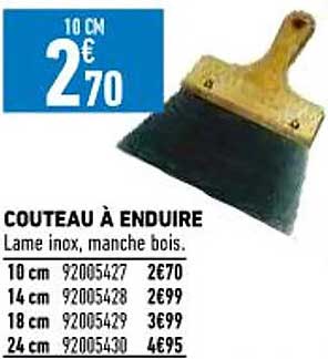 couteau à enduire