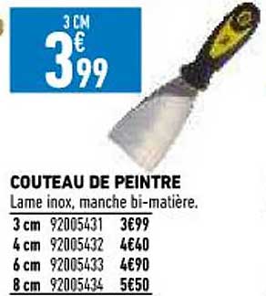 couteau de peintre