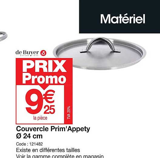 couvercle prim'appety ø24 cm de buyer