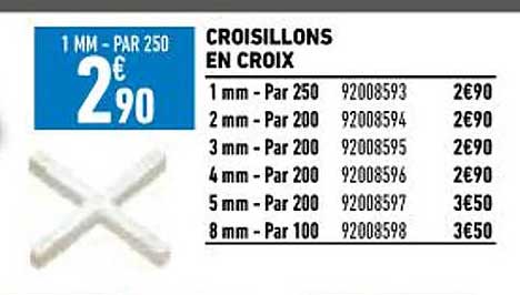 croisillons en croix