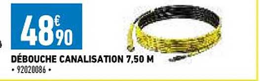débouche canalisation 7,50m