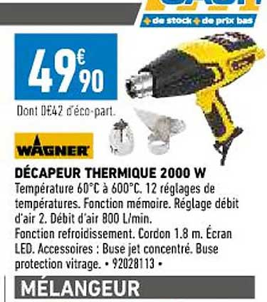 décapeur thermique 2000w wagner