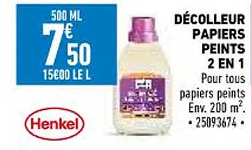 décolleur papiers peints 2 en 1 henkel