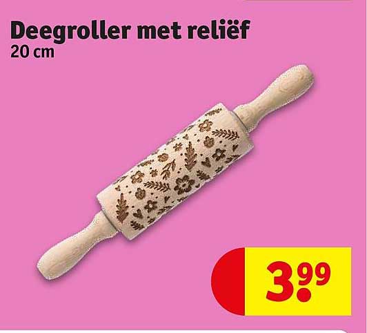 deegroller met reliëf