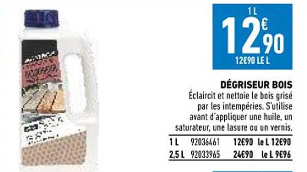 dégriseur bois