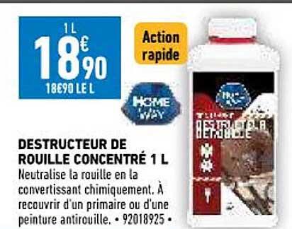 destructeur de rouille concentré 1l home way