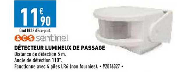 détecteur lumineux de passage scs sentinel