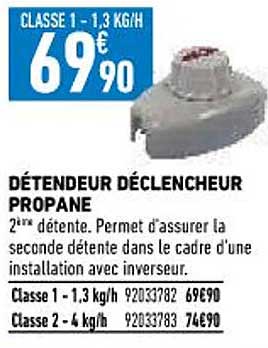 détendeur déclencheur propane