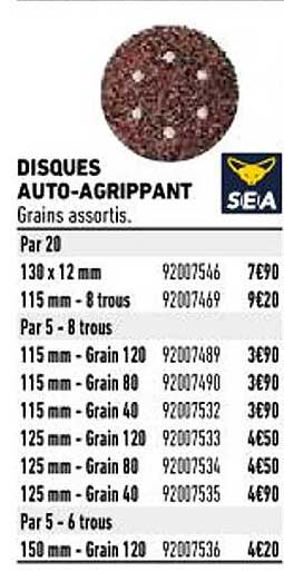 disques auto-agrippant sea