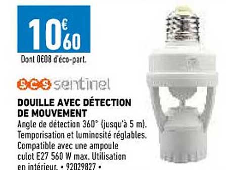 douille avec détection de mouvement scs sentinel