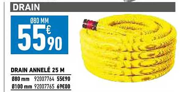 drain annelé 25m