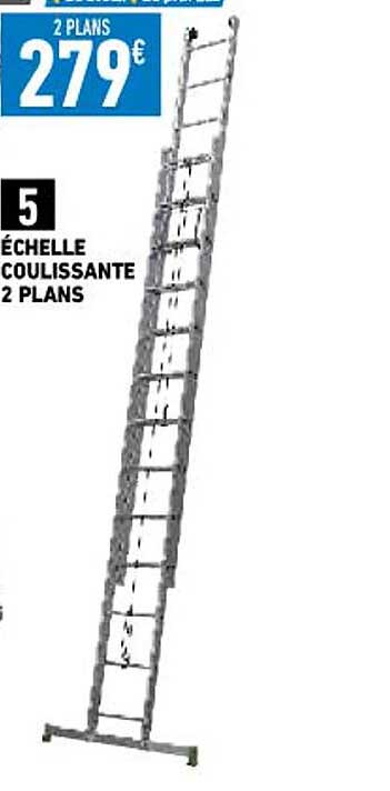 échelle coulissante 2 plans