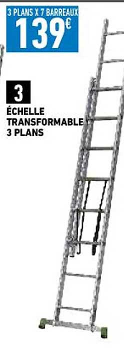 échelle transformable 3 plants