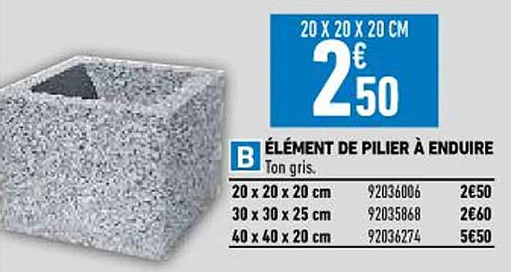 élément De Pilier à Enduire