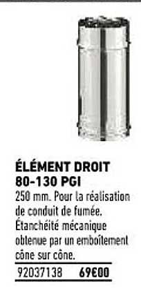 élément droit 80-130 pgi