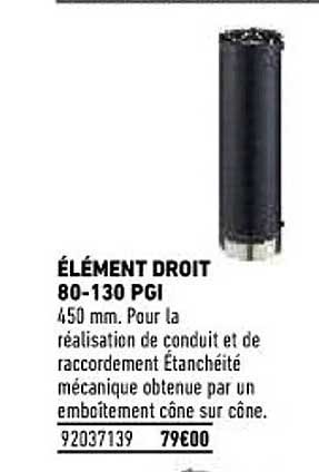 élément droit 80-130 pgi