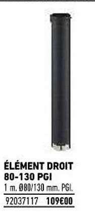 élément droit 80-130 pgi