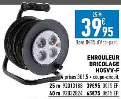 enrouleur bricolage h05vv-f