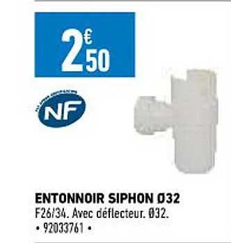 entonnoir siphon ø32