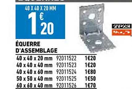 équerre D'assemblage