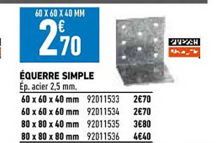 équerre Simple