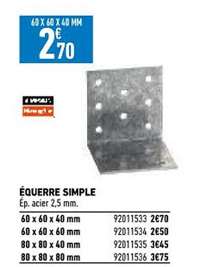 équerre Simple